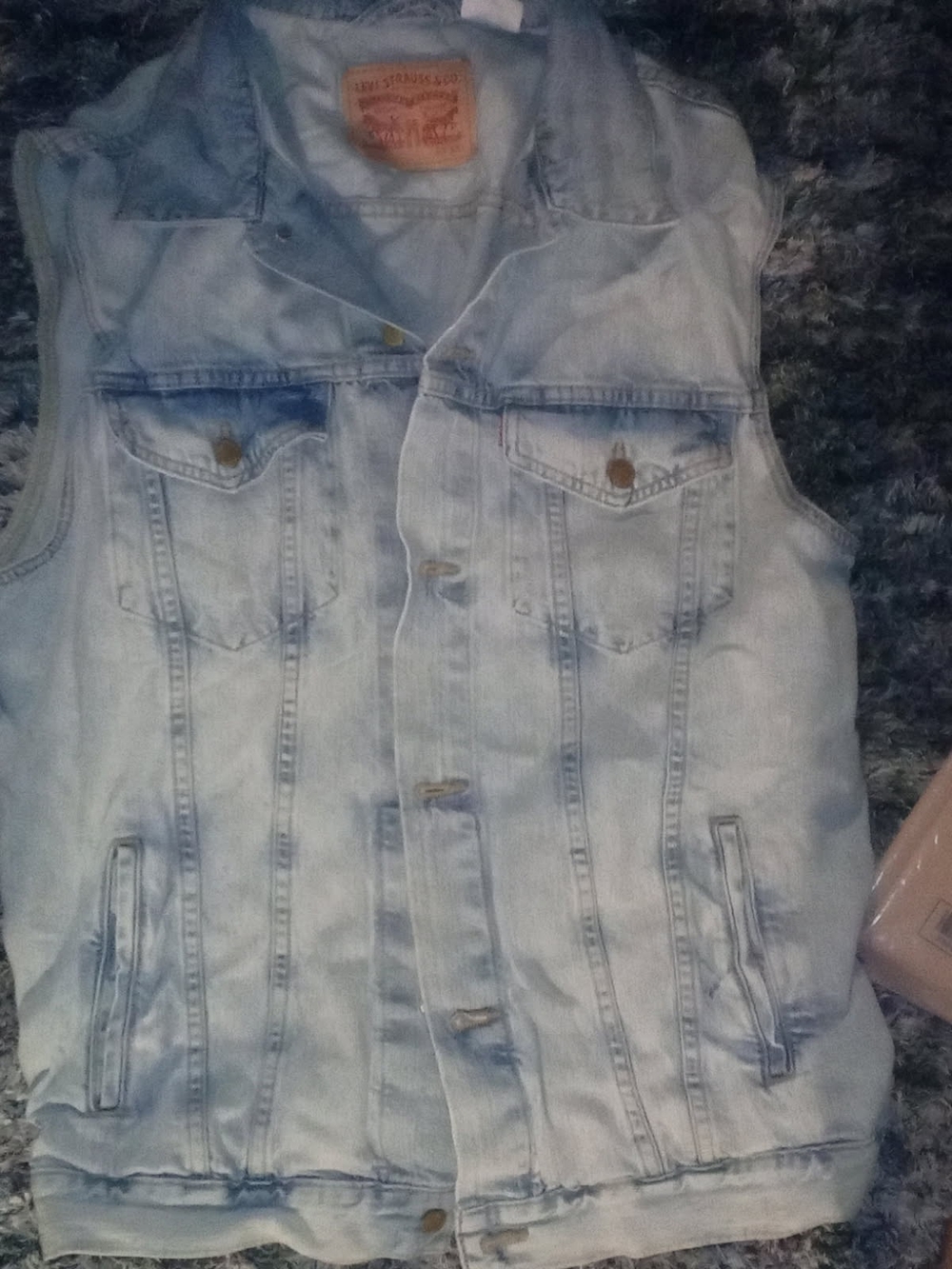 Levi's Light Blue Denim Vest